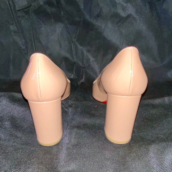 Christian Louboutin Baobab Block Heel Pump in Nude - Picture 6 of 6